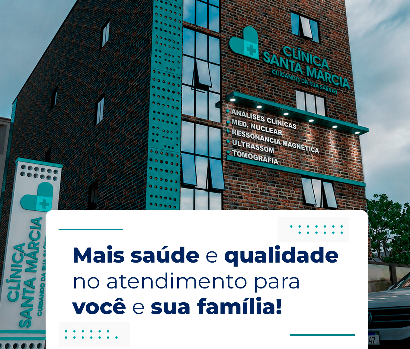 Consultas médicas na Clínica Santa Márcia